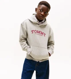 Børn Tommy Hilfiger Hættetrøje - Mid Grey/Heather Grey