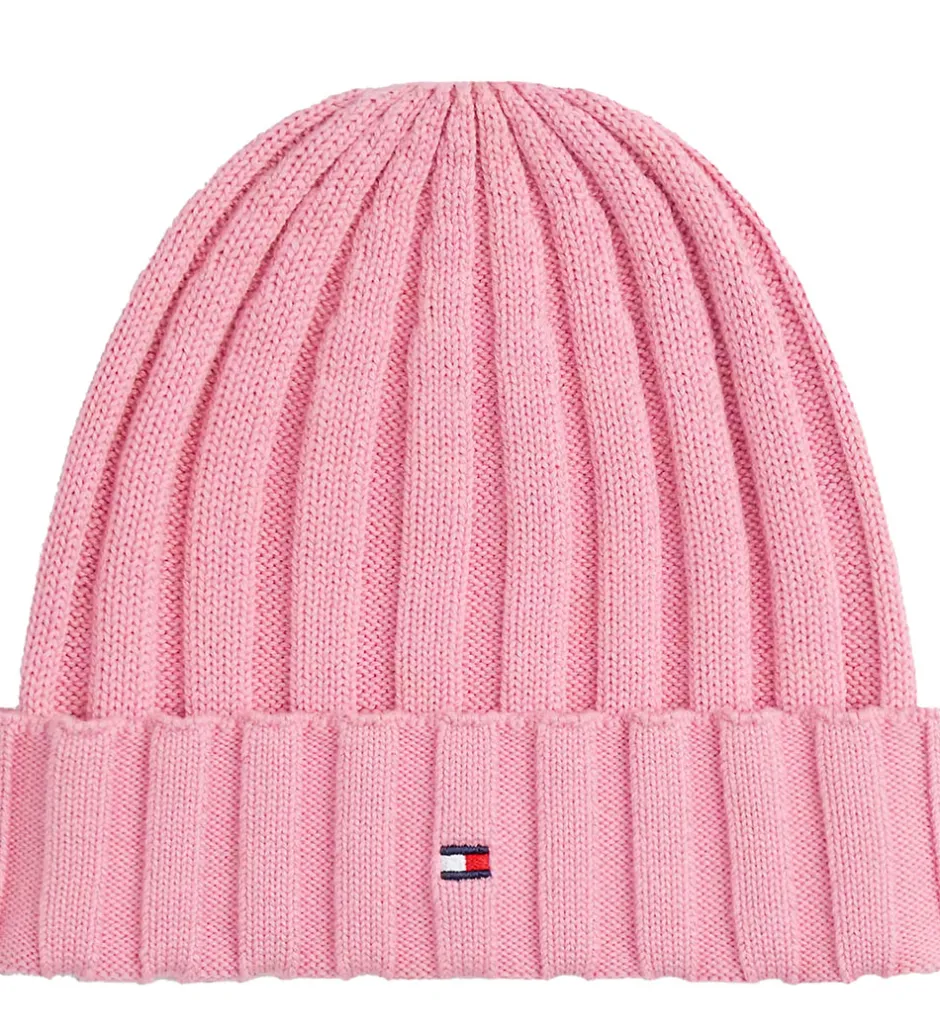 Huer Og Hatte*Tommy Hilfiger Hue - Strik - Mystic Pink