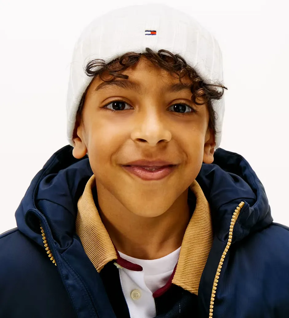 Børn Tommy Hilfiger Hue - Strik - Ancient White