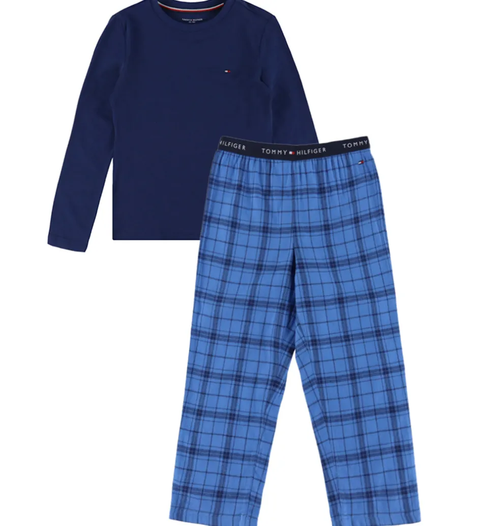 Børn Tommy Hilfiger Nattøj - Preppy Navy/Tonal Check Navy