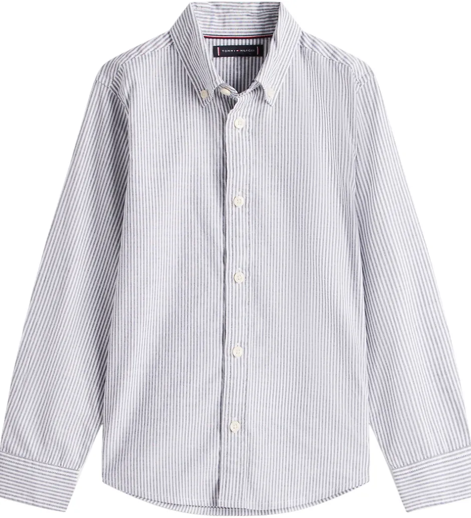 Børn Tommy Hilfiger Skjorte - Dark Night Navy Stripe