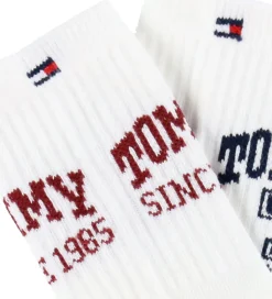 Strømper*Tommy Hilfiger Strømper - 2-pak - Hvid m. Print