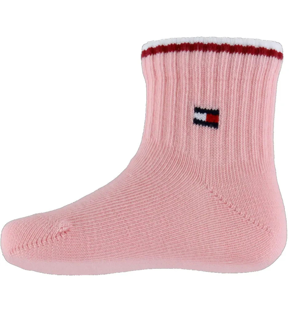 Strømper*Tommy Hilfiger Strømper - 3-pak - Pink/Hvid