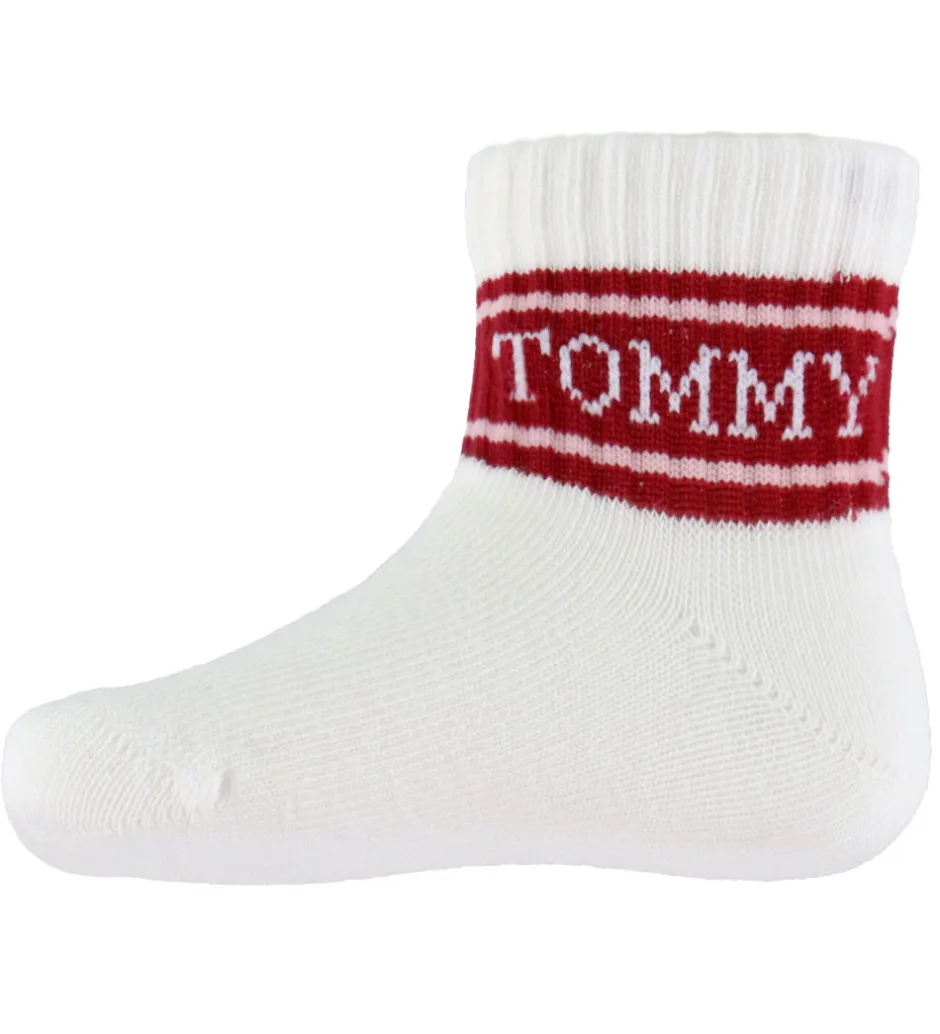 Strømper*Tommy Hilfiger Strømper - 3-pak - Pink/Hvid