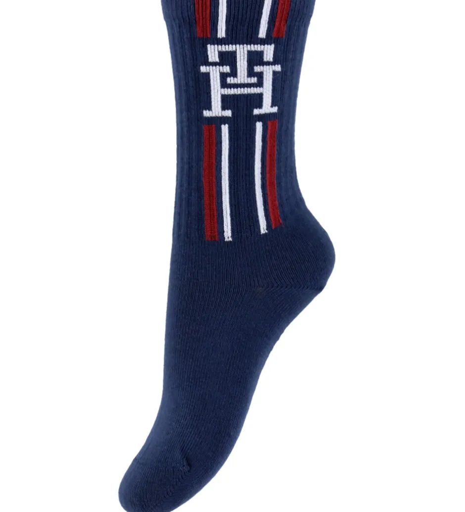 Børn Tommy Hilfiger Strømper - 3-pak - Hvid/Navy m. Striber