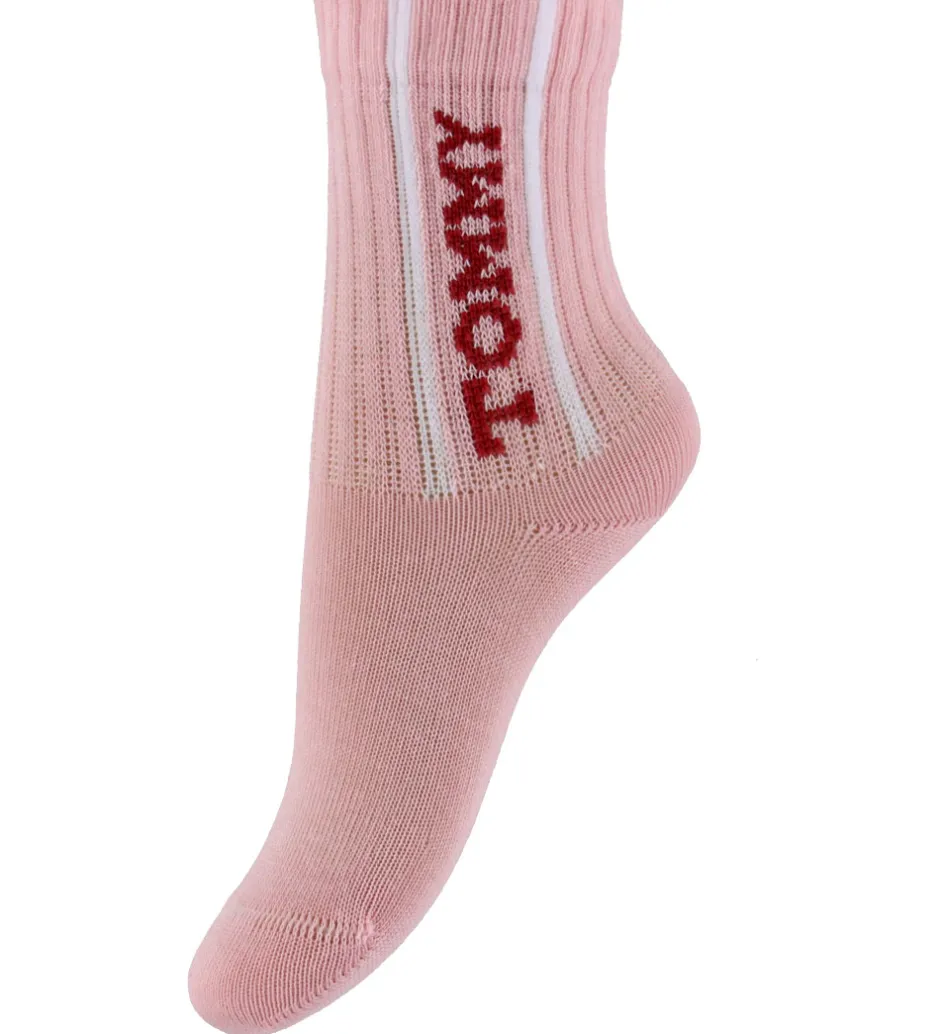 Strømper*Tommy Hilfiger Strømper - 2-pak - Rosa/Hvid