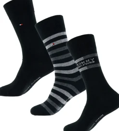 Børn Tommy Hilfiger Strømper - 3-pak - Sort m. Grå