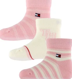 Børn Tommy Hilfiger Strømper - 3-pak - Rosa/Hvid