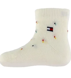 Børn Tommy Hilfiger Strømper - 2-pak - Tommy Original/Hvid m. Print