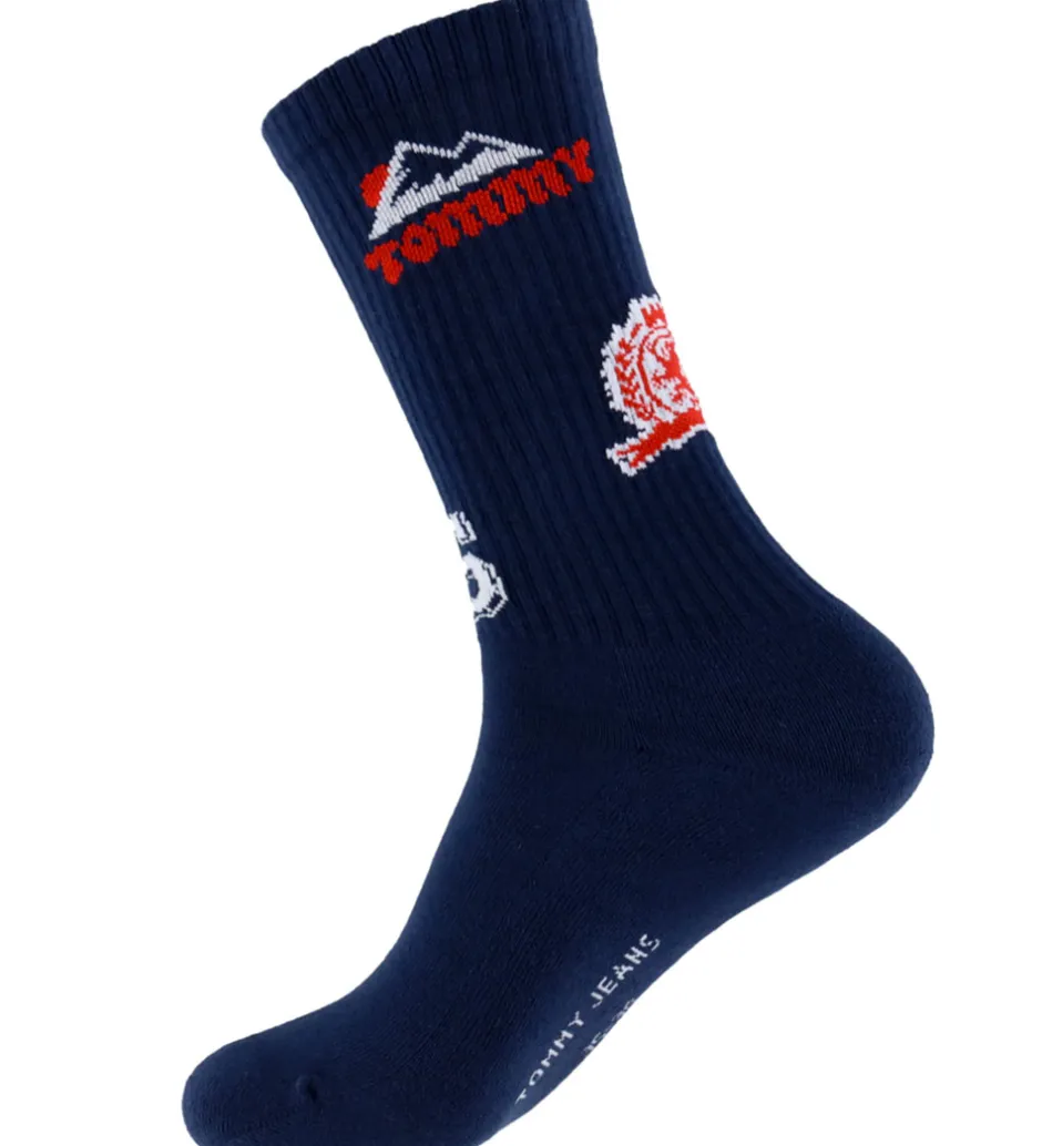 Strømper*Tommy Hilfiger Strømper - 2-pak - Navy/Hvid