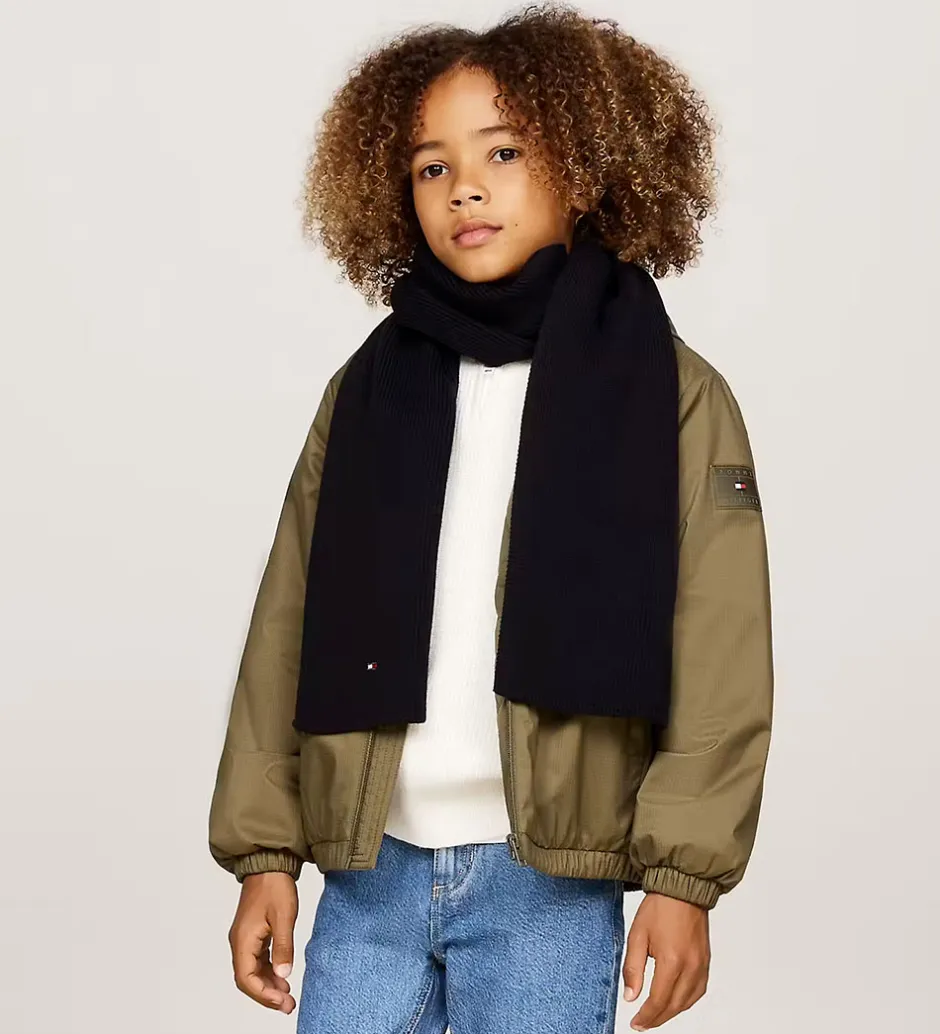 Tørklæder*Tommy Hilfiger Tørklæde - Strik - Sort