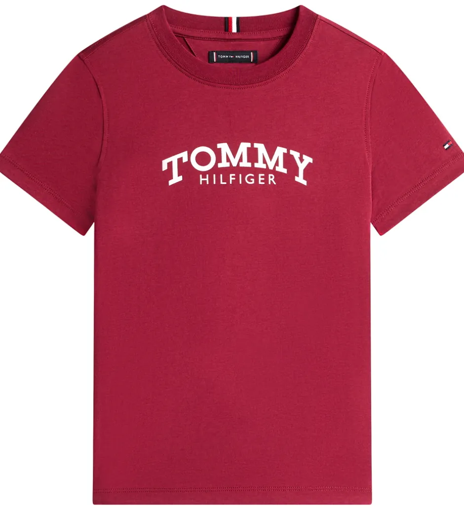 Børn Tommy Hilfiger T-shirt - Monotype - Rich Cherrry/Purple