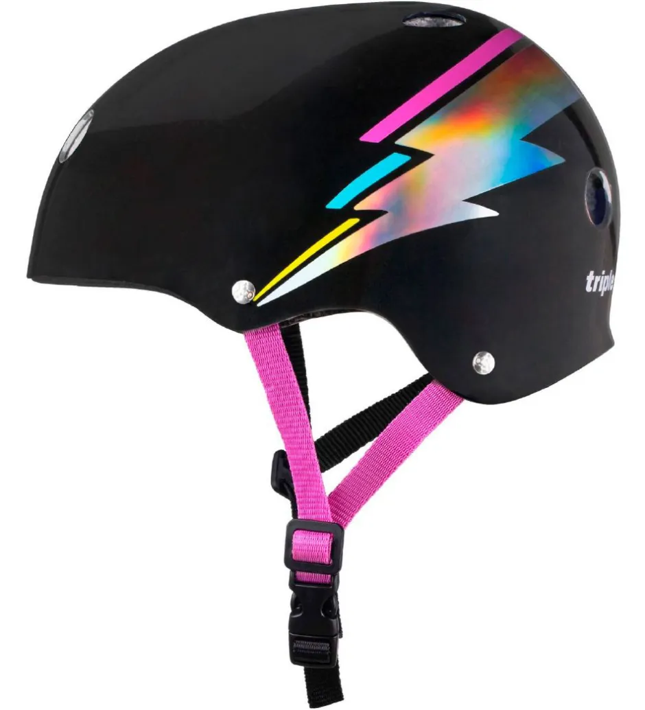 Skaterhjelme*Triple Eight Hjelm - Certified Sweatsaver - Black Hologram