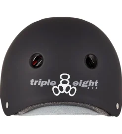 Skaterhjelme*Triple Eight Hjelm - Certified Sweatsaver - Black Rubber