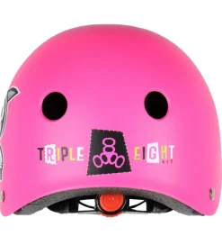Skaterhjelme*Triple Eight Hjelm - Lil 8 Staab - Neon Pink Matte