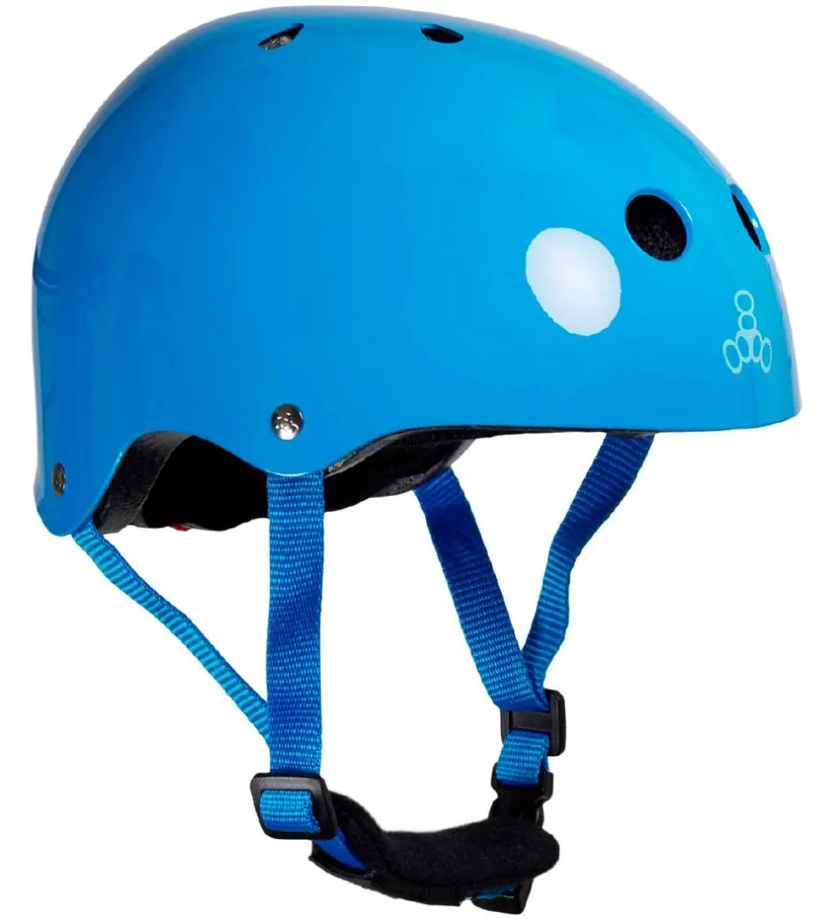 Skaterhjelme*Triple Eight Hjelm - Lil 8 - Blue Glossy