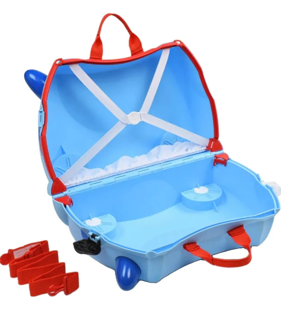 Børnekufferter*Trunki Kuffert - Dougie Dog - Blå