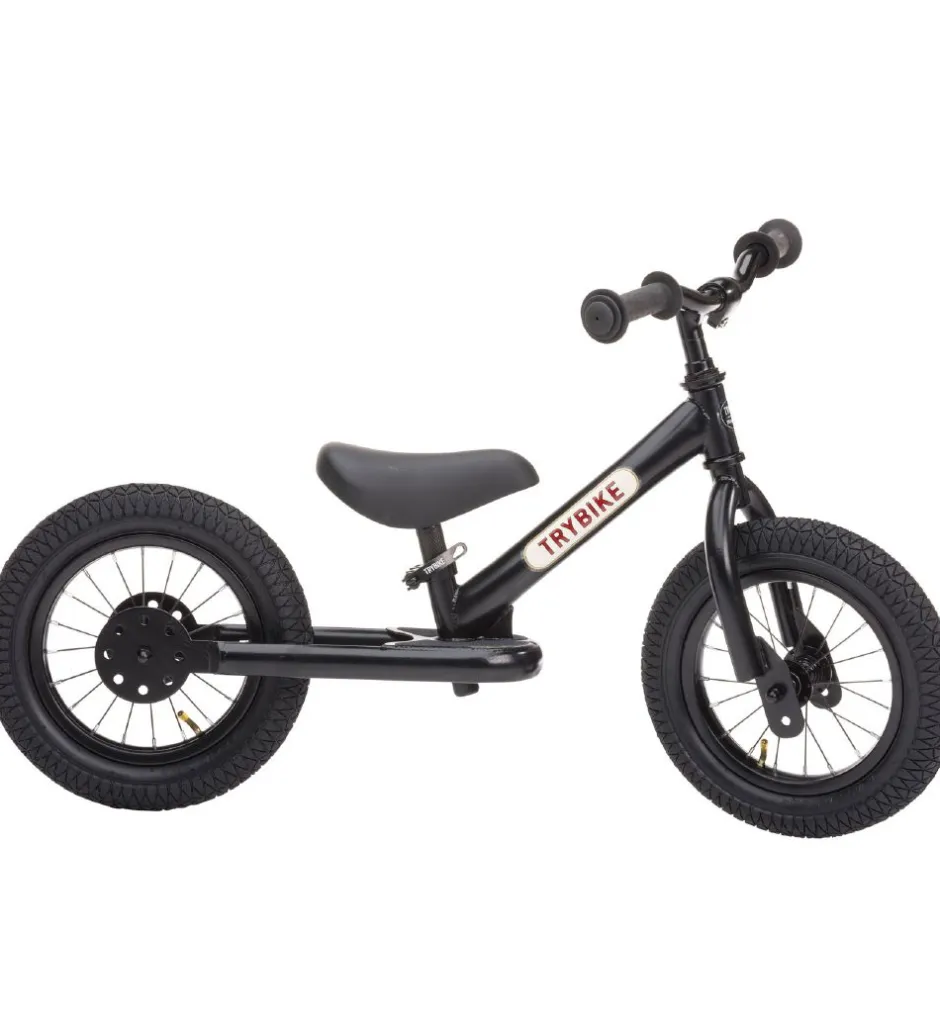 Løbecykler*TryBike Løbecykel - Steel - Sort