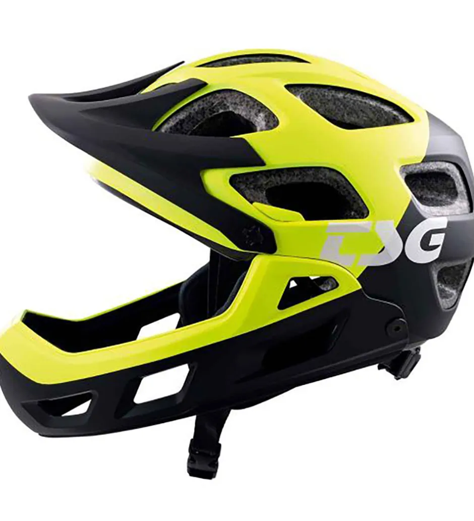 Børnesikkerhed|Skaterhjelme*TSG Mountainbikehjelm - Seek FR Graphic - Flow Black/Gul