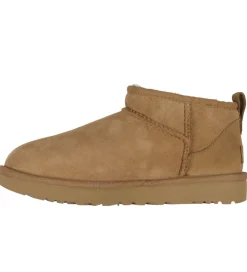 Bamsestøvler*UGG Bamsestøvler - W Classic Ultra Mini - Chestnut
