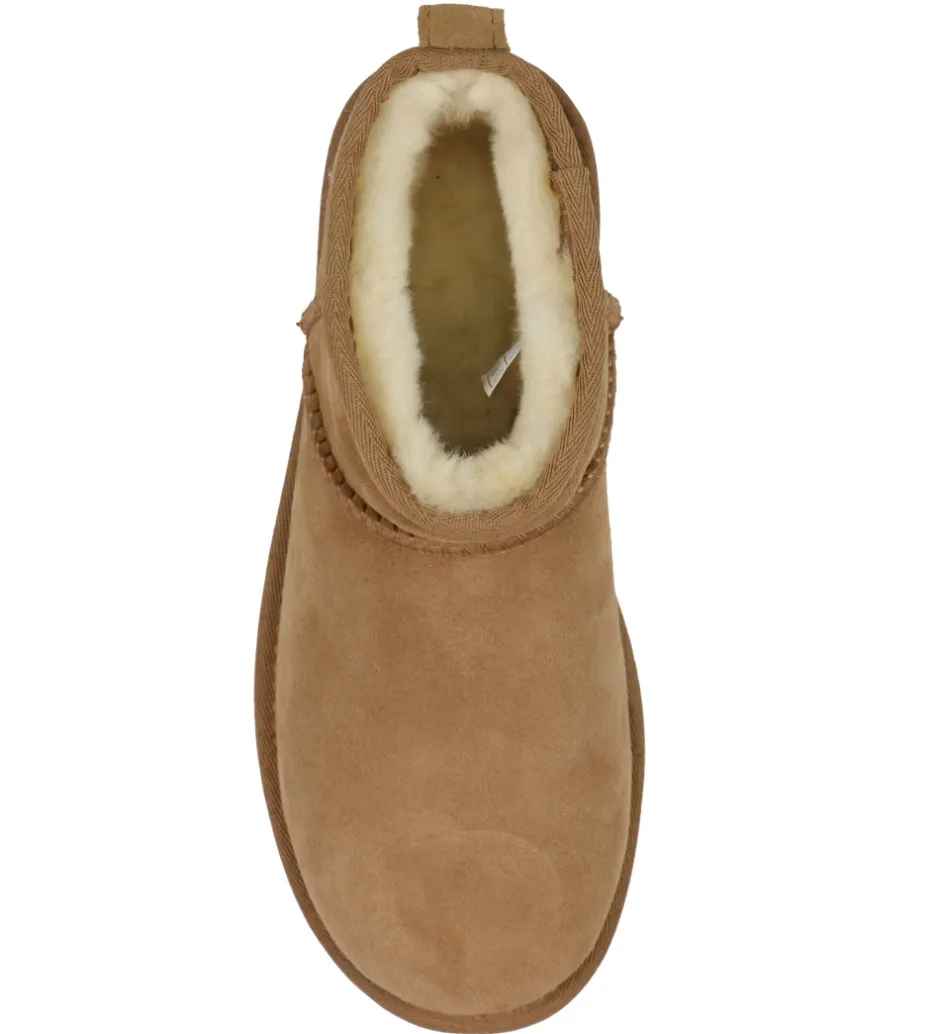 Bamsestøvler*UGG Bamsestøvler - W Classic Ultra Mini - Chestnut
