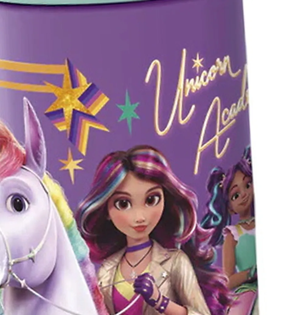 Drikkedunke|Drikkedunke*Unicorn Academy Drikkedunk - 410 ml - Lilla/Mint