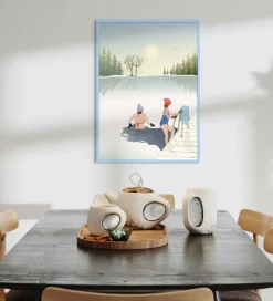 Plakater Og Billeder*Vissevasse Billederamme - Træ - 30x40 cm - Air Blue