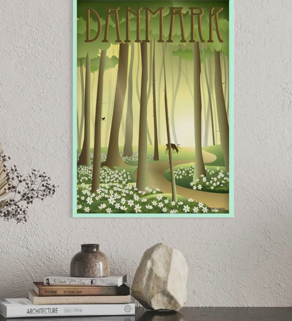 Plakater Og Billeder*Vissevasse Billederamme - Træ - 50x70 cm - Spring Green