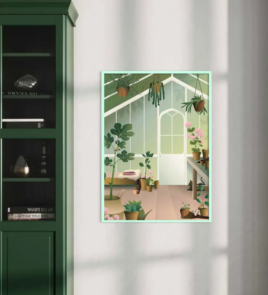 Plakater Og Billeder*Vissevasse Billederamme - Træ - 50x70 cm - Spring Green