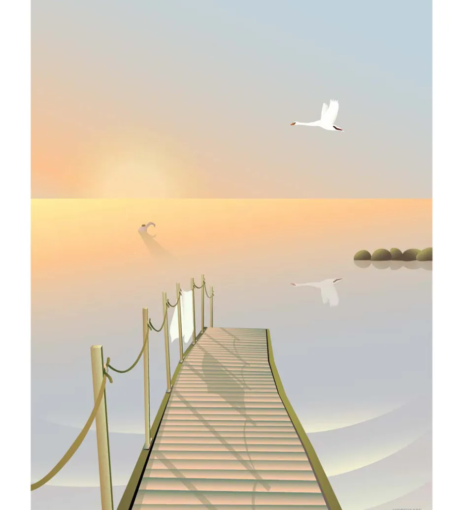Plakater Og Billeder*Vissevasse Plakat - 30x40 cm - Bathing Bridge