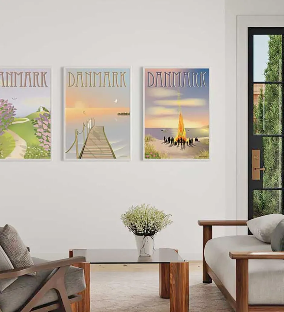 Plakater Og Billeder*Vissevasse Plakat - 50x70 cm - Danmark - Sankt Hans