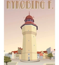 Plakater Og Billeder*Vissevasse Plakat - 50x70 cm - Nykøbing F.