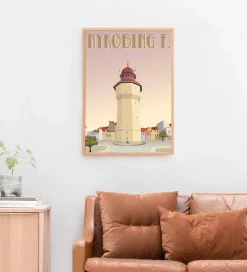Plakater Og Billeder*Vissevasse Plakat - 50x70 cm - Nykøbing F.
