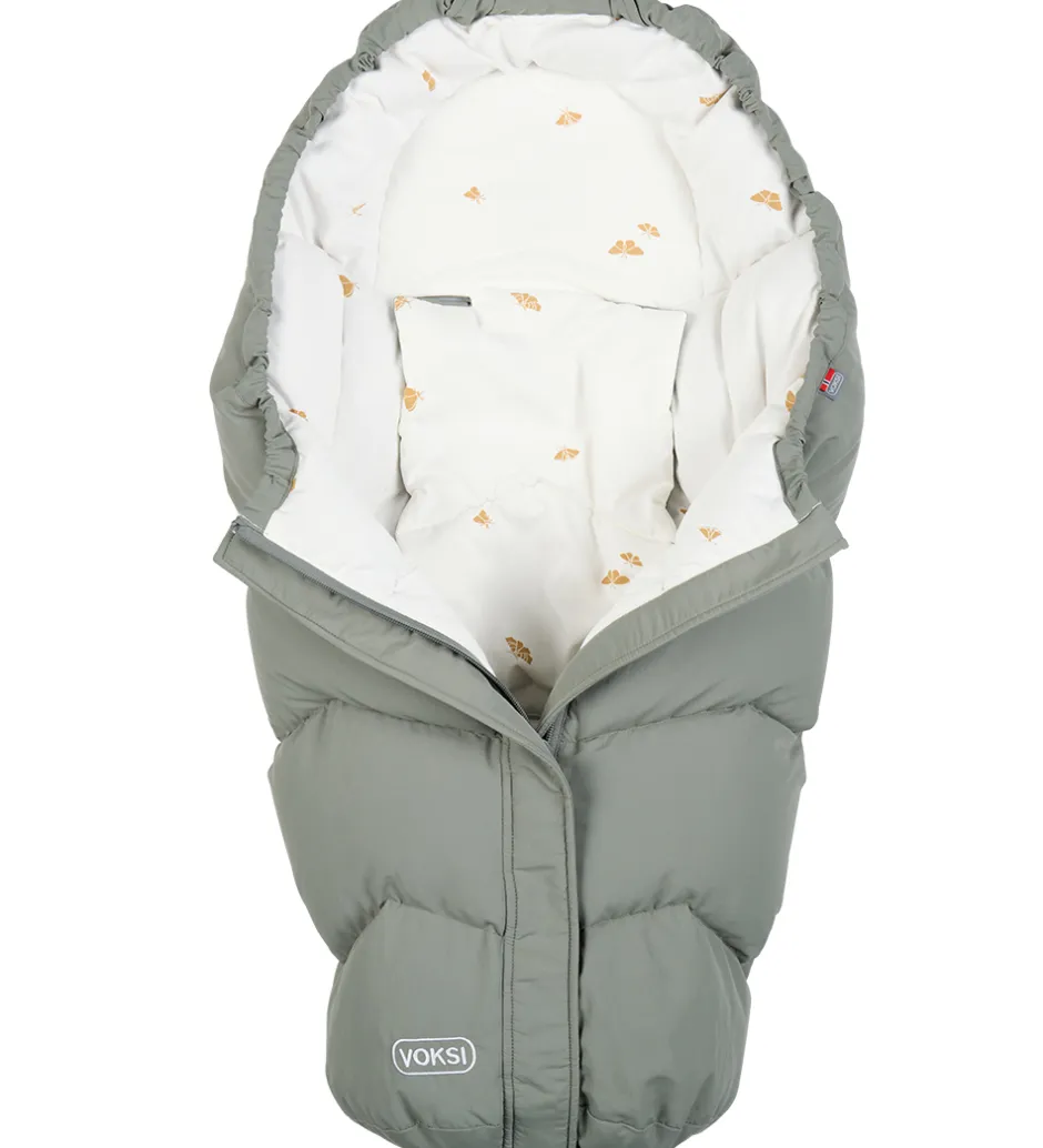 Køreposer*Voksi Kørepose - Move - 85 cm - Meadow Green/Wings