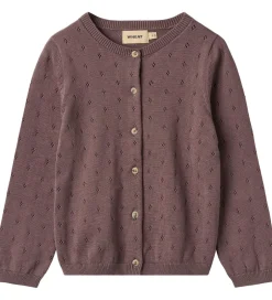 Børn Wheat Cardigan - Strik - Maia - Plum