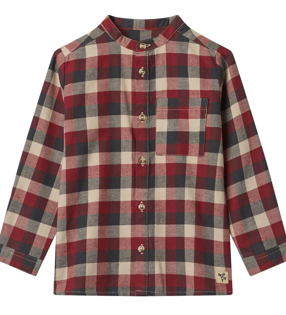 Børn Wheat Skjorte - Willum - Red Blue Check