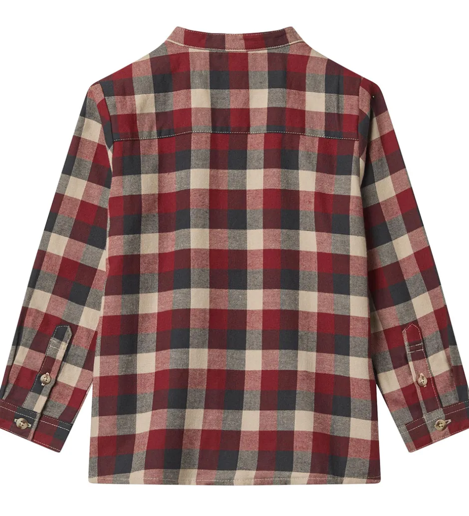 Børn Wheat Skjorte - Willum - Red Blue Check