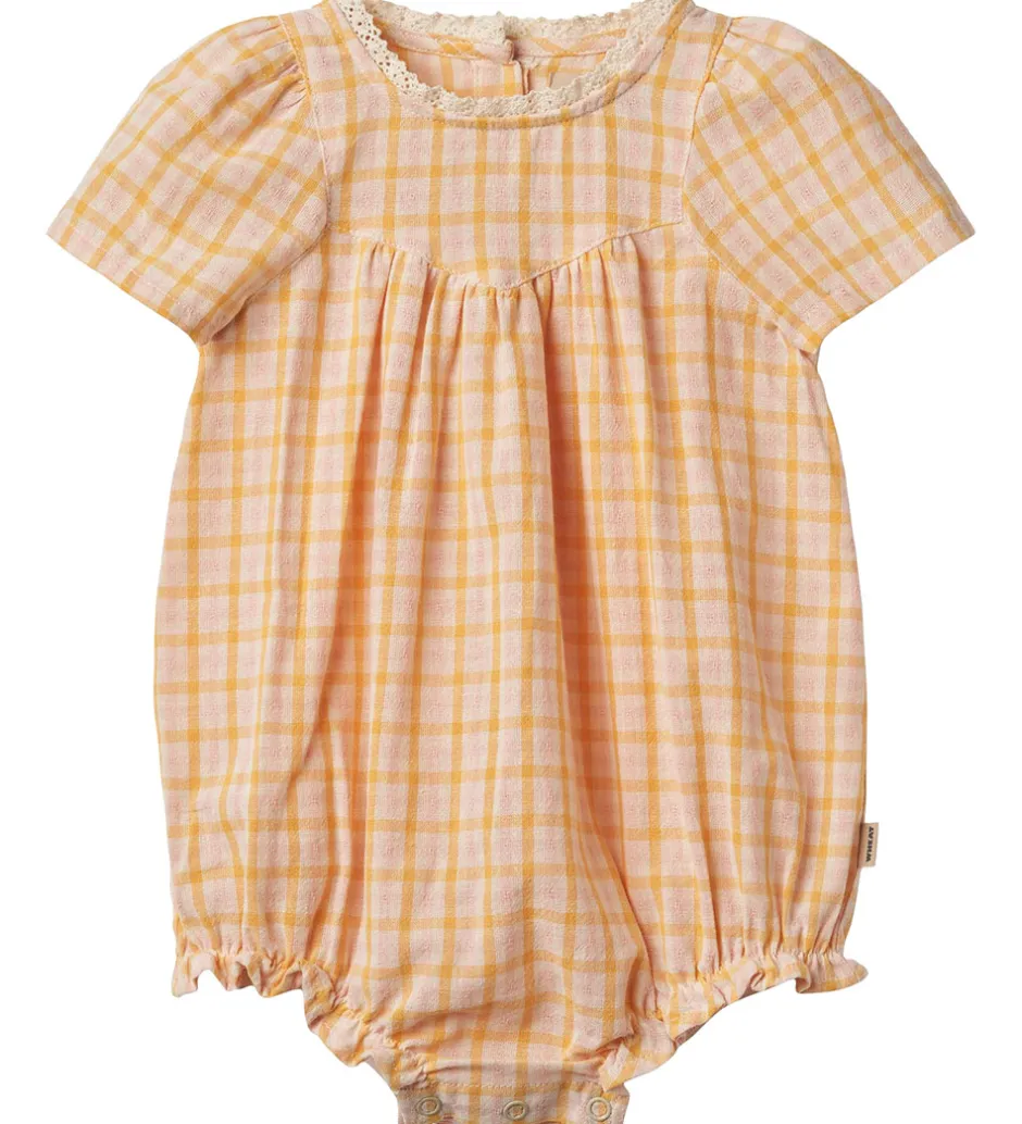 Børn Wheat Sommerdragt - Margit - Yellow Check