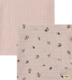 Stofbleer|Pusletid*Wheat Stofbleer - 2-Pak - 65x65 cm - Muslin Kaja - Soft Lilac