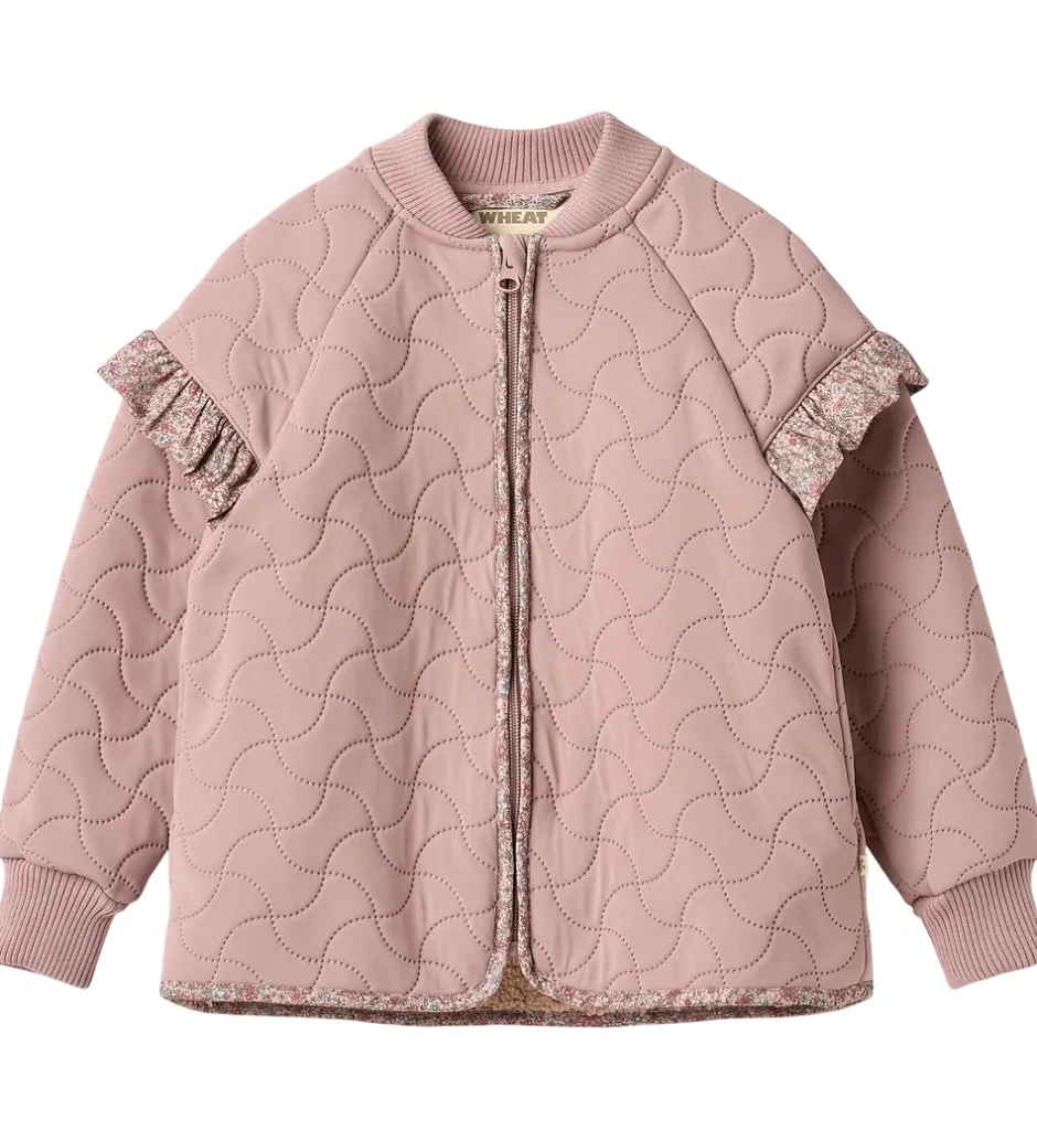 Termotøj*Wheat Termojakke m. Fleece - Ellas - Warm Rose m. Blomster