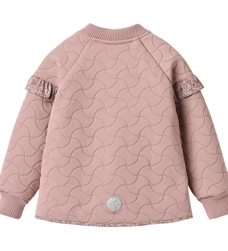 Termotøj*Wheat Termojakke m. Fleece - Ellas - Warm Rose m. Blomster