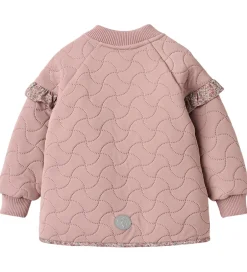 Termotøj*Wheat Termojakke m. Fleece - Ellas - Warm Rose m. Blomster