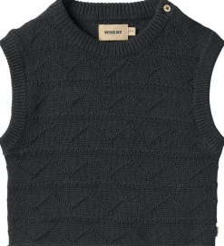 Børn Wheat Vest - Strik - Bobby - Navy
